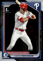 2024 Bowman Chrome Draft #BDC-127 Carter Mathison