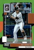 2022 Donruss Optic Lime Green #183 Trey Mancini