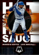 2021 Panini Mosaic Hot Sauce #HS4 Mookie Betts