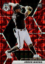 2021 Panini Mosaic Reactive Red #233 Jorge Mateo