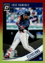 2018 Donruss Optic Red & Yellow #139 Jose Ramirez