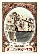 2017 Topps Allen & Ginter Worlds Fair #WF-14 Monorail