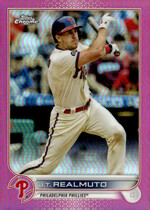 2022 Topps Chrome Pink Refractor #13 J.T. Realmuto