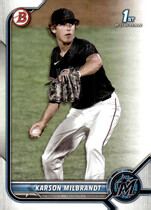 2022 Bowman Draft #BD-87 Karson Milbrandt