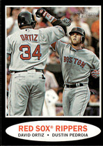 2011 Topps Heritage Black #C71 David Ortiz|Dustin Pedroia