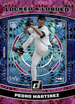 2023 Donruss Locked & Loaded Pink Fireworks #LL4 Pedro Martinez