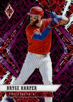 2021 Panini Chronicles Phoenix Purple Velocity #10 Bryce Harper