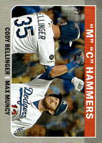 2019 Topps Heritage High Number Combo Cards #CC-8 Cody Bellinger|Max Muncy