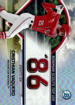 2023 Bowman Chrome Bowman Scouts Top 100 #BTP-86 Cristhian Vaquero