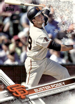 2017 Topps Holiday Metallic Snowflake #HMW19 Buster Posey