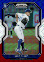 2021 Panini Prizm Red White & Blue Prizm #198 Kris Bubic