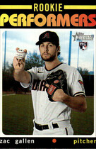 2020 Topps Heritage High Number Rookie Performers #RP-4 Zac Gallen