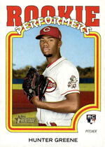 2022 Topps Heritage High Number Rookie Performers #RP-14 Hunter Greene