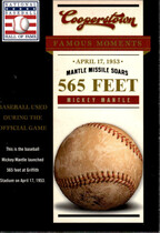 2012 Panini Cooperstown Famous Moments #7 Mickey Mantle