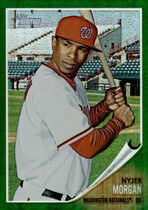 2011 Topps Heritage Chrome Green Refractors #C82 Nyjer Morgan