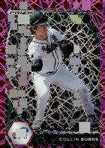 2021 Panini Prizm Draft Picks Pink Velocity Prizm #PDP167 Collin Burns