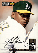 1994 Upper Deck Collectors Choice Silver Signature #12 Miguel Jiminez