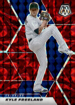 2021 Panini Mosaic Reactive Red #100 Kyle Freeland