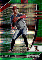 2020 Panini Prizm Draft Picks Prizm Green Pulsar #PDP29 Bobby Miller