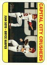 2018 Topps Heritage High Number Combo Cards #CC-9 Juan Soto|Bryce Harper
