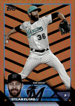 2023 Topps Update Orange and Black Foil #US92 Dylan Floro
