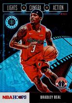 2019 Panini NBA Hoops Premium Stock Lights Camera Action Prizm Holo #11 Bradley Beal