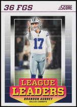 2024 Score League Leaders Pink #14 Brandon Aubrey