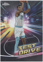 2024 Topps Chrome Test Drive #TD-4 Brandon Miller