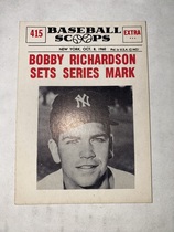 1961 Nu-Card Scoops #415 Bobby Richardson