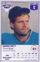 1987 Kraft Home Plate Heroes #21 George Brett