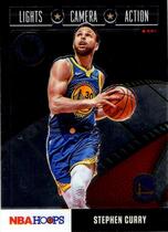 2019 Panini NBA Hoops Premium Stock Lights Camera Action #2 Stephen Curry