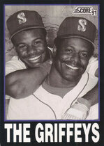 1991 Score Base Set #841 Ken Griffey Jr|Ken Griffey Sr