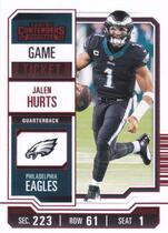 2023 Panini Contenders Game Ticket Red #81 Jalen Hurts