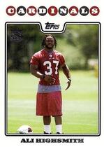 2008 Topps Base Set #418 Ali Highsmith