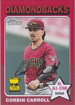 2024 Topps Heritage Red Border #372 Corbin Carroll