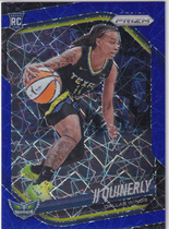 2025 Panini Prizm WNBA Blue Velocity Prizm #95 Jj Quinerly