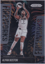 2025 Panini Prizm WNBA Fireworks #3 Aliyah Boston
