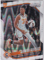 2025 Panini Prizm WNBA White Seismic Prizm #131 Saniya Rivers