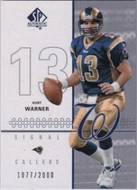 2002 SP Authentic #95 Kurt Warner