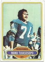 1980 Topps Base Set #512 Manu Tuiasosopo