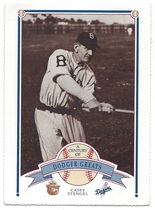 1989 Team Issue Los Angeles Dodgers A Century of Dodger Greats Smokey Bear #28 Casey Stengel