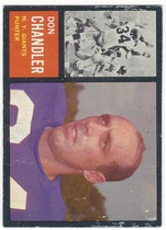 1962 Topps Base Set #107 Don Chandler