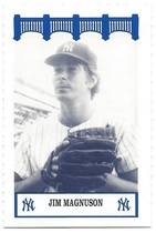 1992 Team Issue New York Yankees WIZ 70s #102 Jim Magnuson