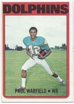 1972 Topps Base Set #167 Paul Warfield