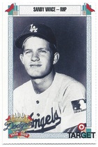 1990 Team Issue Dodgers Target #818 Sandy Vance