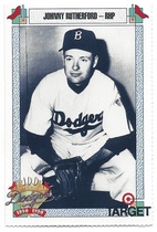 1990 Team Issue Dodgers Target #700 Johnny Rutherford