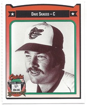 1991 Team Issue Baltimore Orioles Crown #423 Dave Skaggs