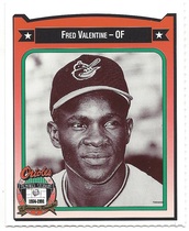 1991 Team Issue Baltimore Orioles Crown #466 Fred Valentine