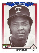 1993 Team Issue Texas Rangers Keebler #122 Odie Davis