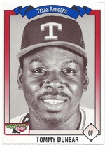 1993 Team Issue Texas Rangers Keebler #129 Tommy Dunbar